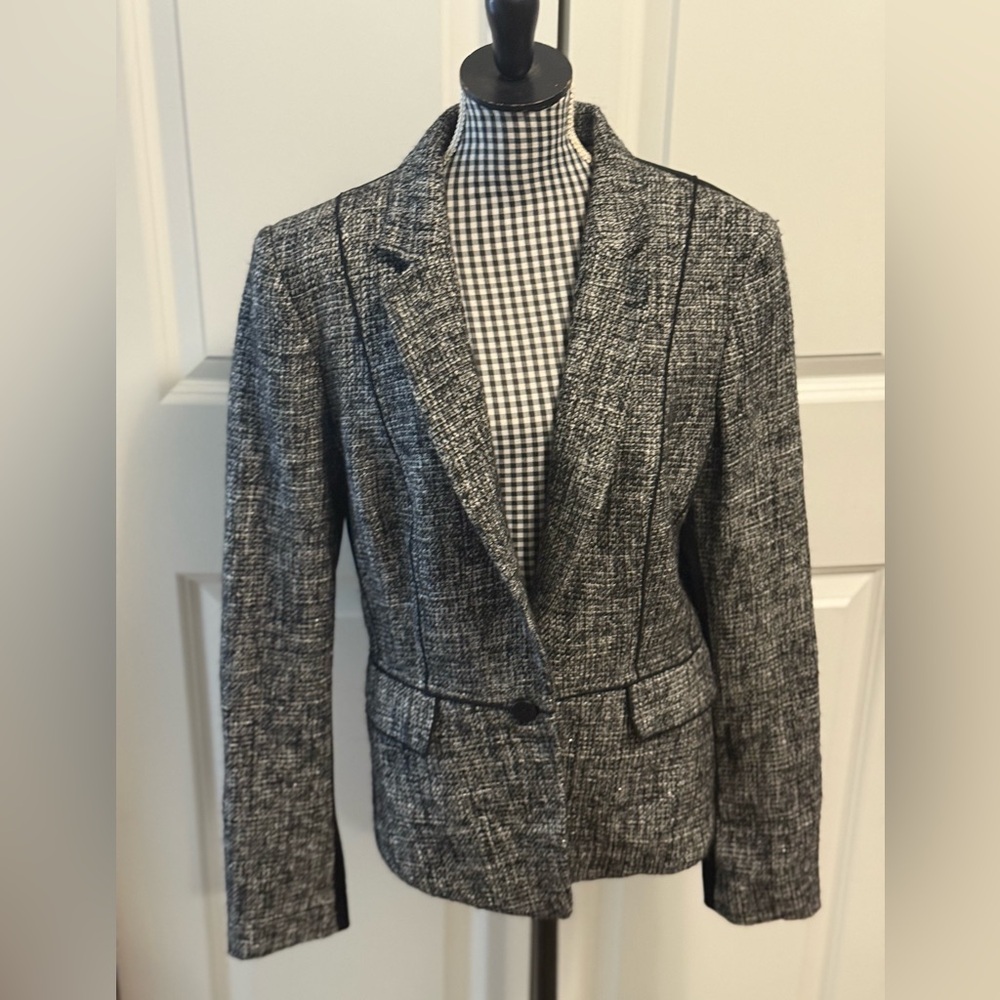 Elie Tahari Black and Gray Jacket